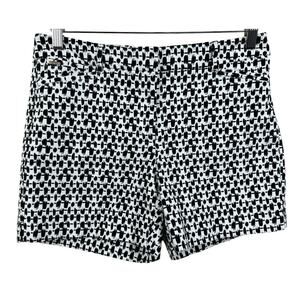 Women's White House Black Market The 5" Short Cotton Zip Geometric Print Short 4